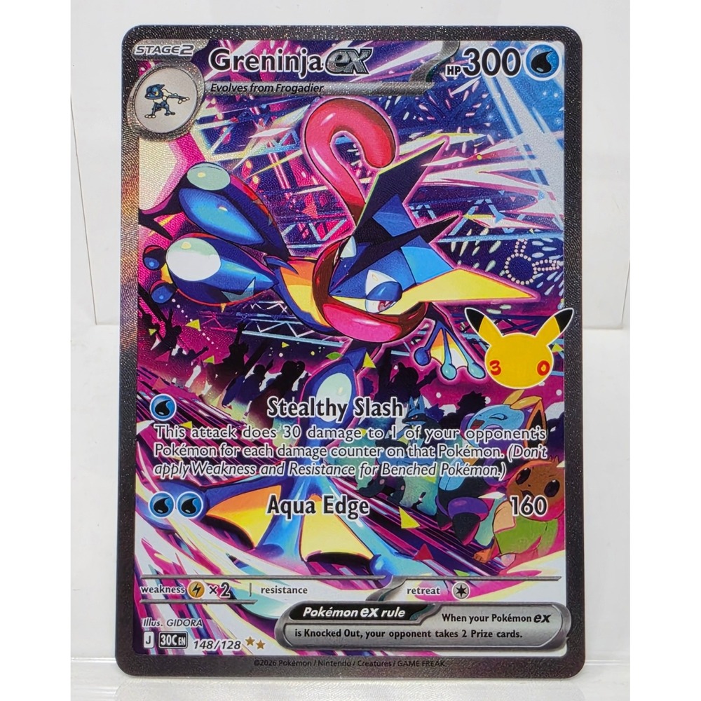 Pokemon 30th Celebrations Grininja ex SIR 148/128